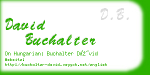 david buchalter business card